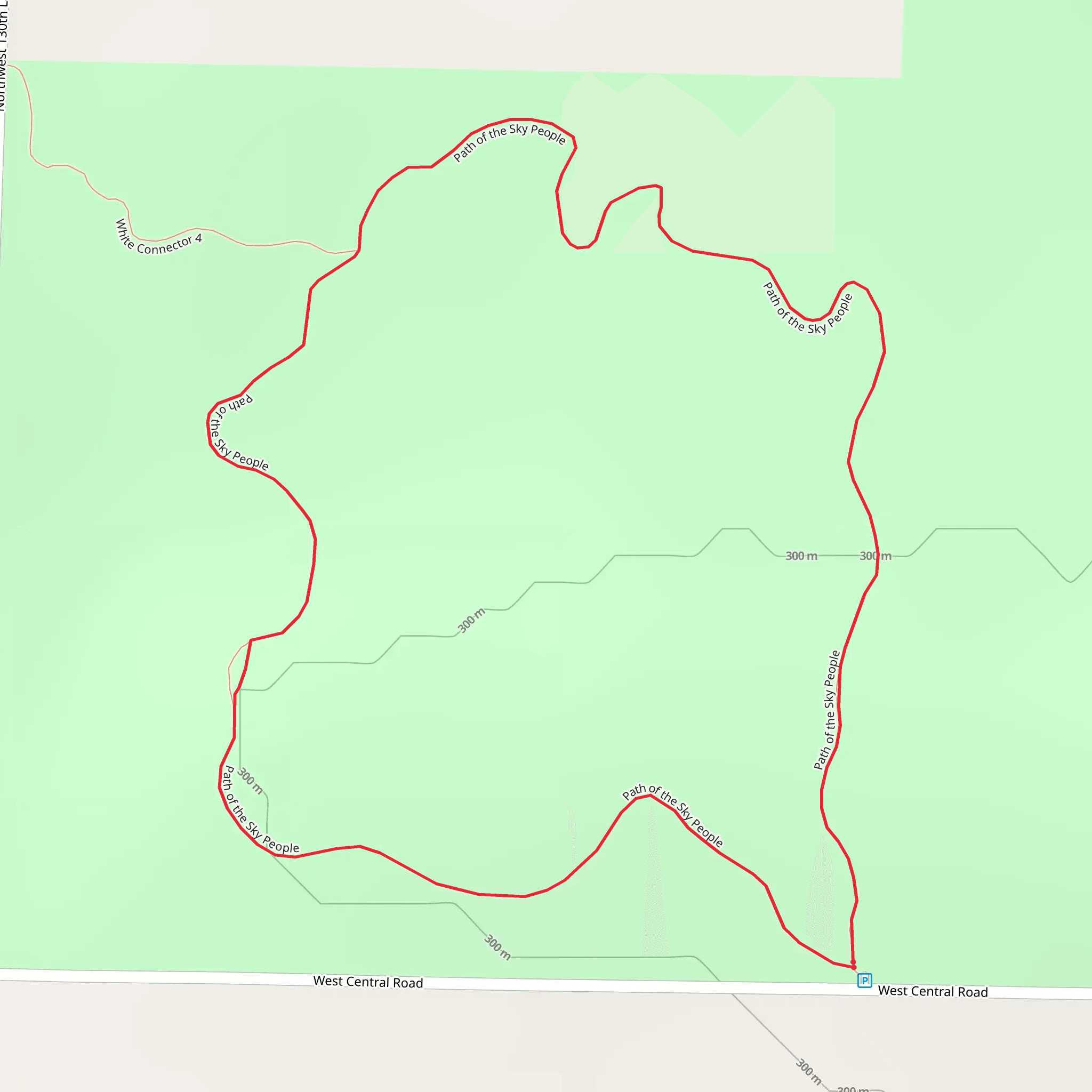 Path of the Sky People Loop mobile static map