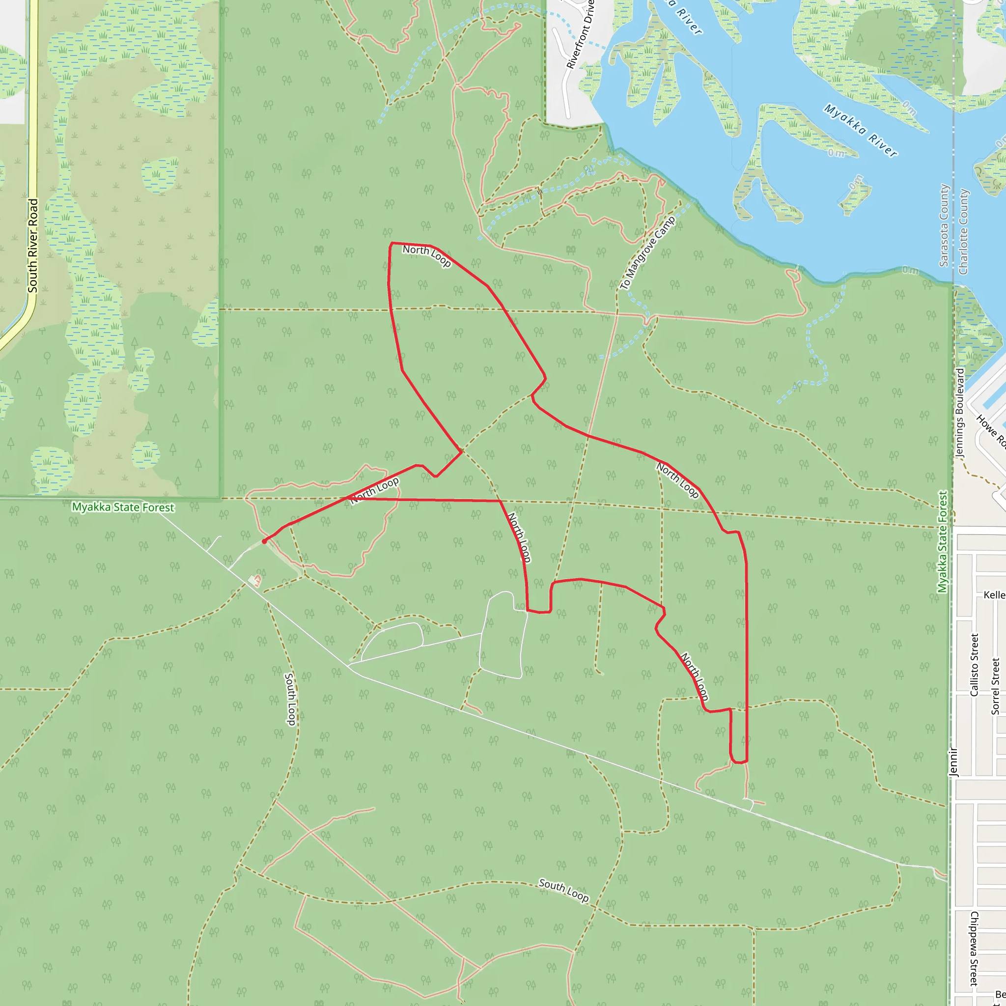North Loop mobile static map