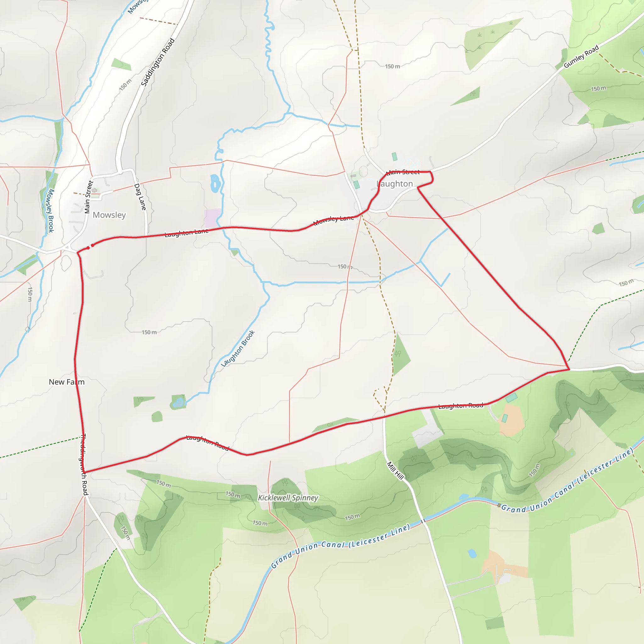 Laughton Loop Walk mobile static map