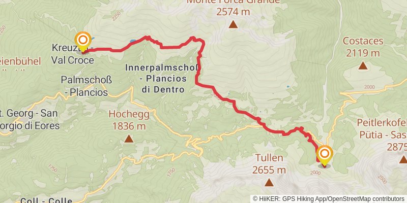 Alta Via 2 stage 2 Map