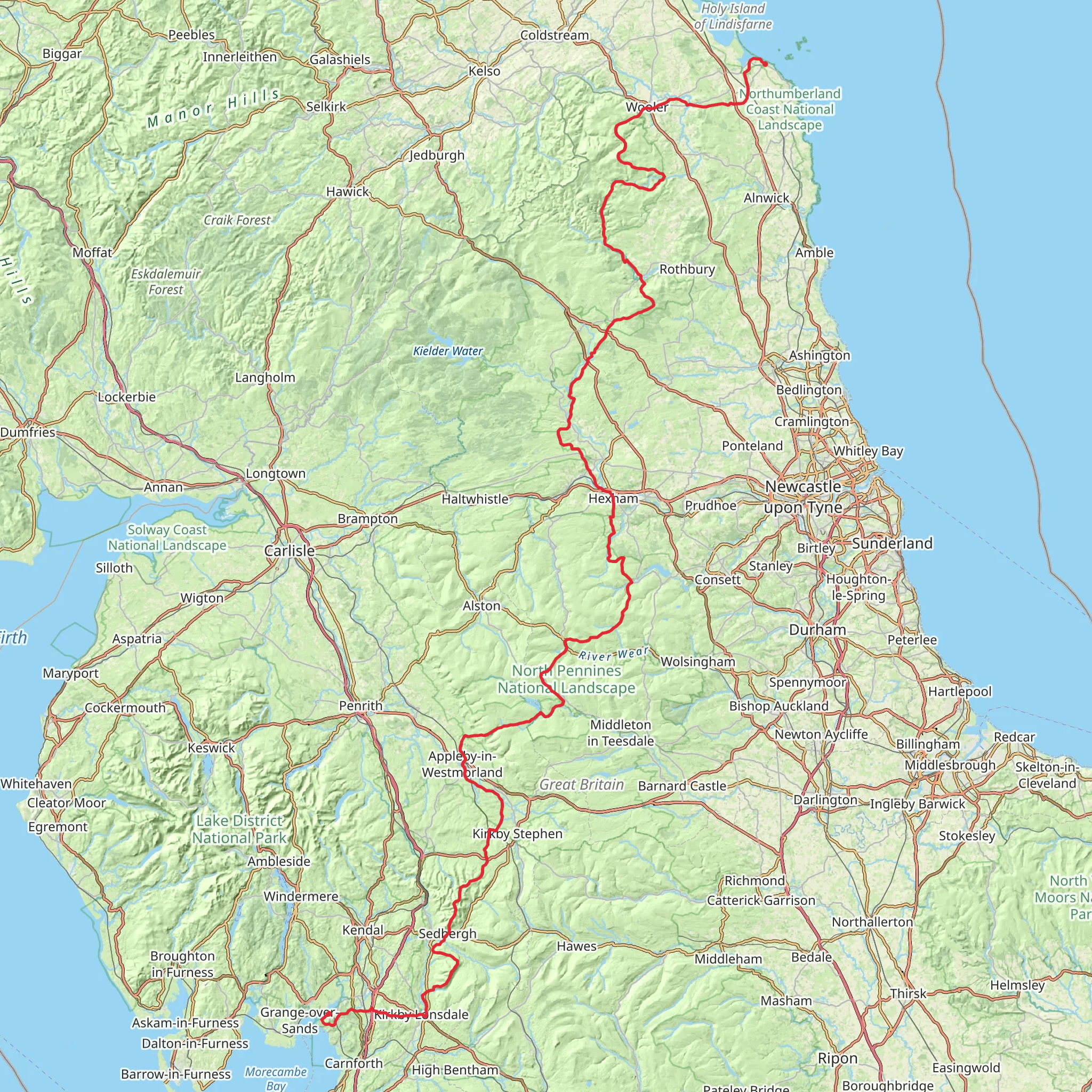 Northern Crossway mobile static map