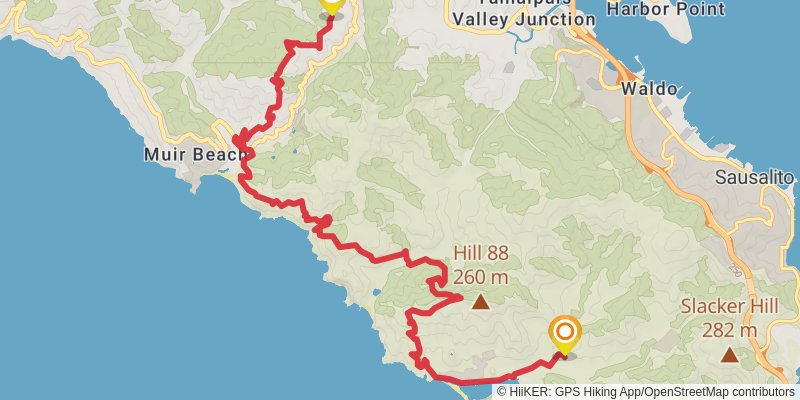 Bay Area Ridge Trail alt 3 Map