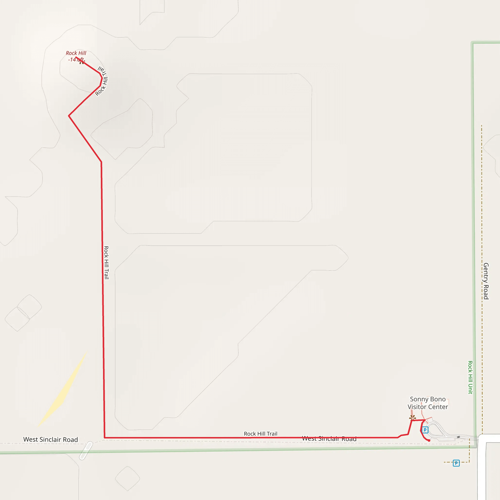 Rock Hill Trail mobile static map