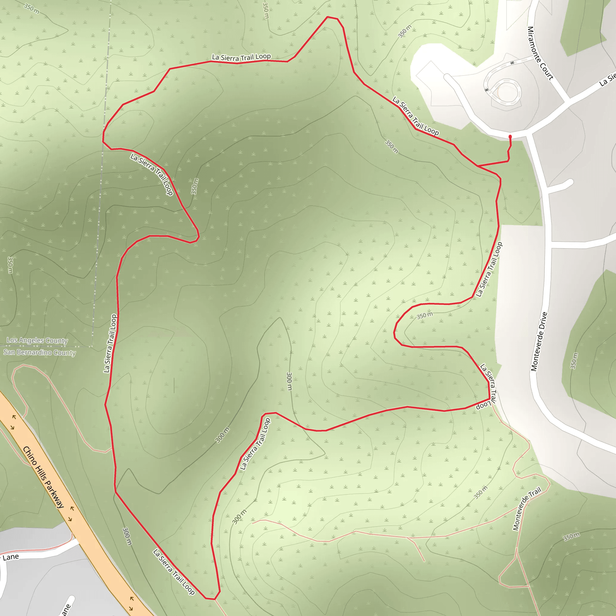 La Sierra Loop Trail mobile static map