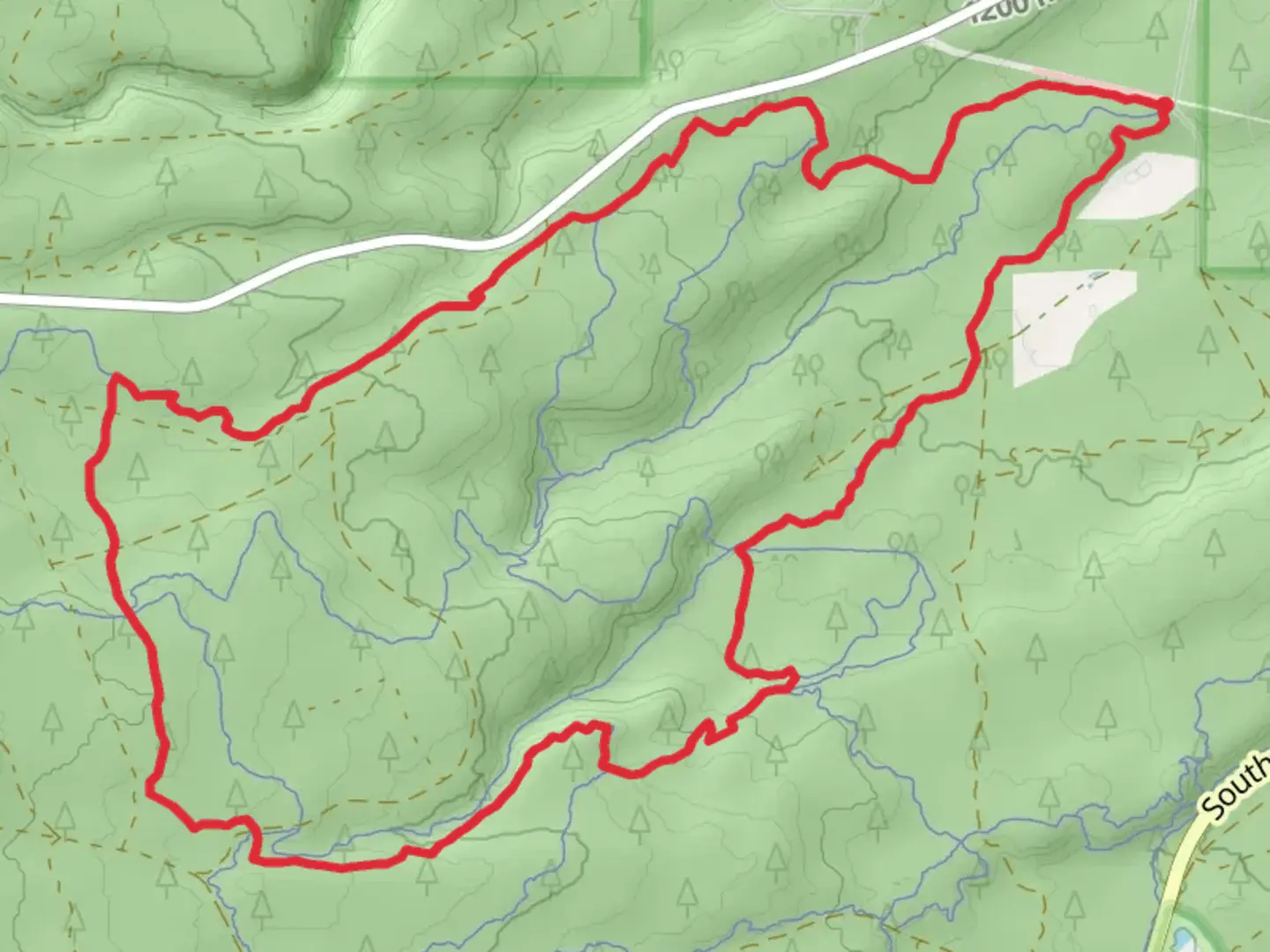 An image depicting the trail Ben's and Phil's Loop Trail and its surrounding area.