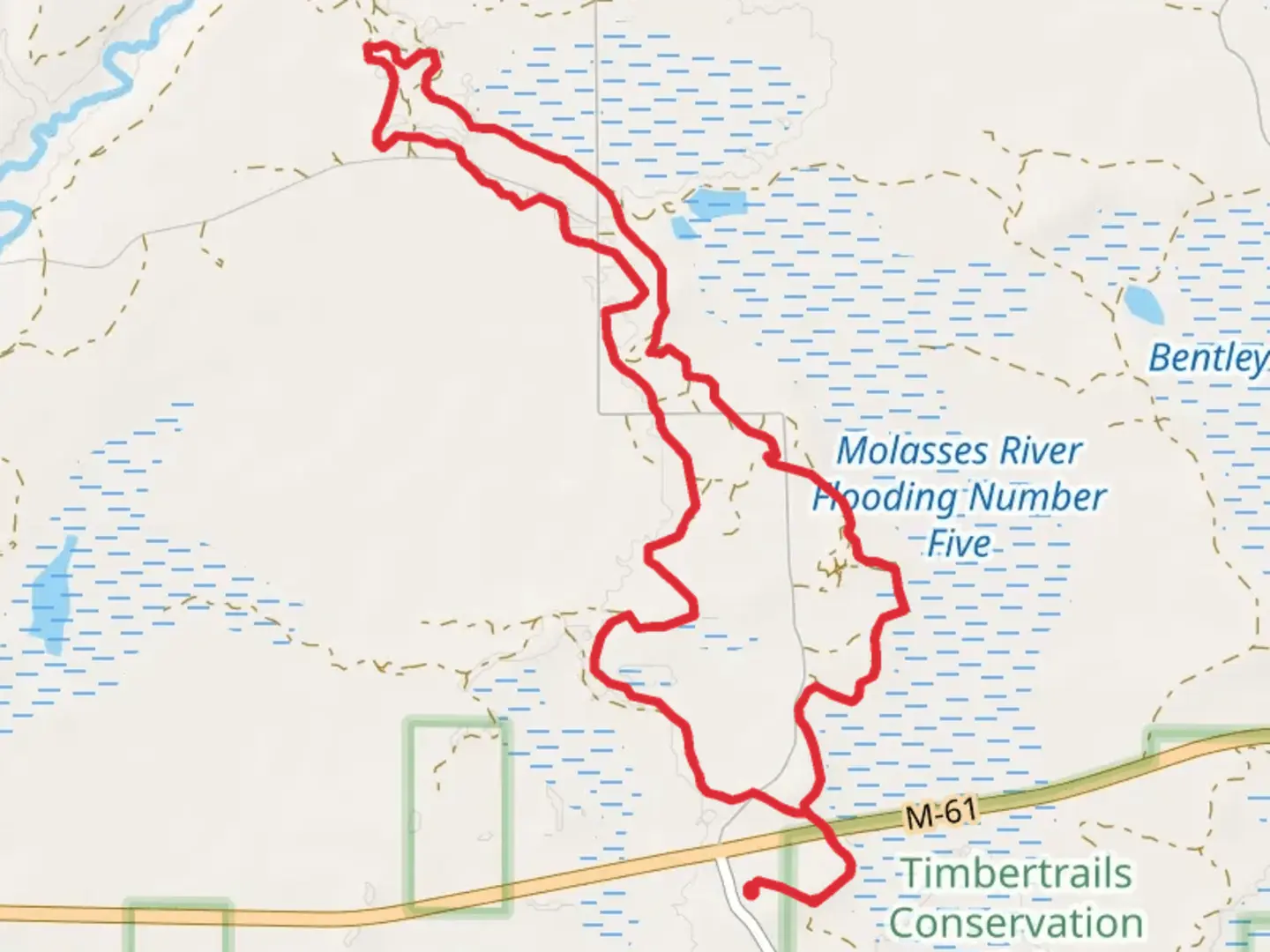 An image depicting the trail Cladwin Loop Trail and its surrounding area.