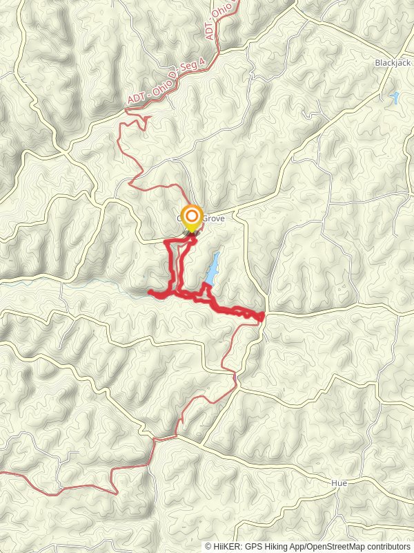 Old Man's Cave to Whispering Cave and Rose Lake Loop