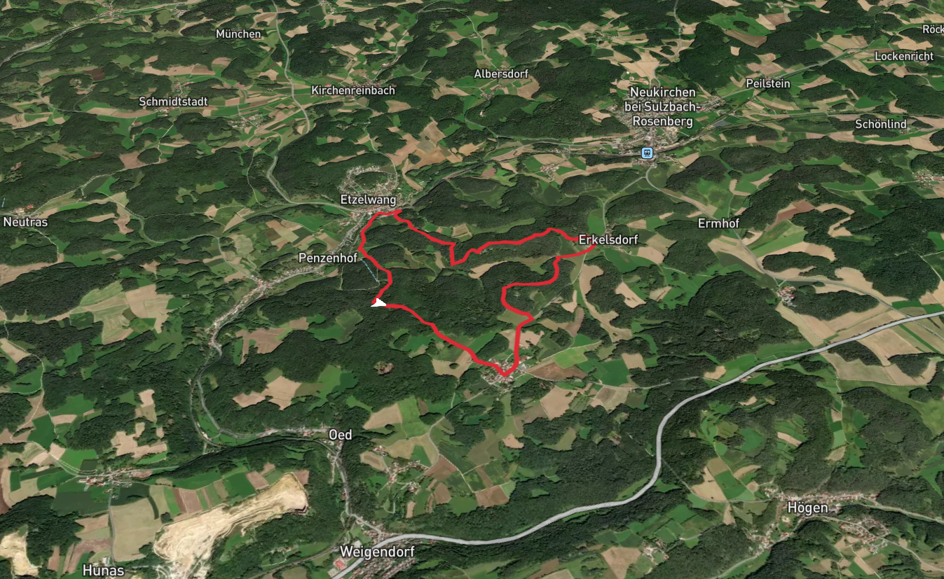 Brennberg and Flurberg Loop via Etzelwang