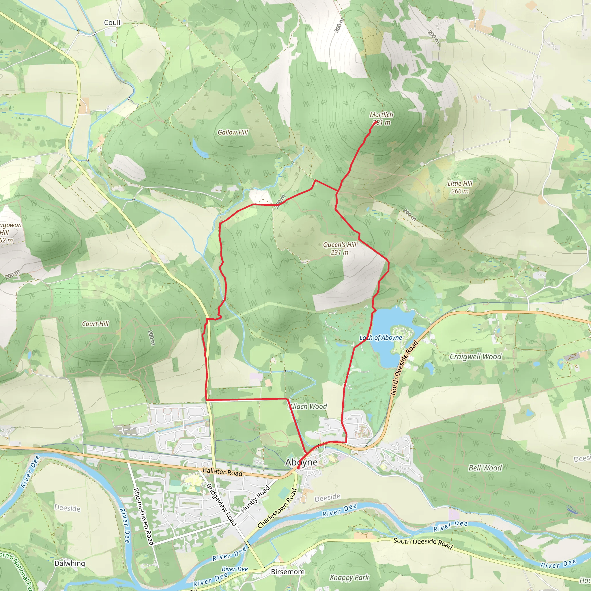 Mortlich Circular mobile static map