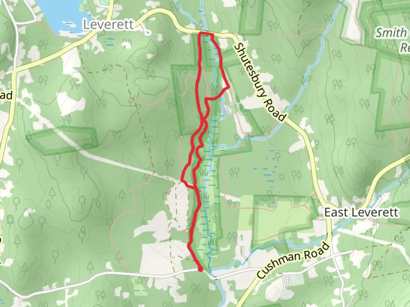 An image depicting the trail Teewaddle Trail Lopp - 4-H Forest Conservation Area and its surrounding area.