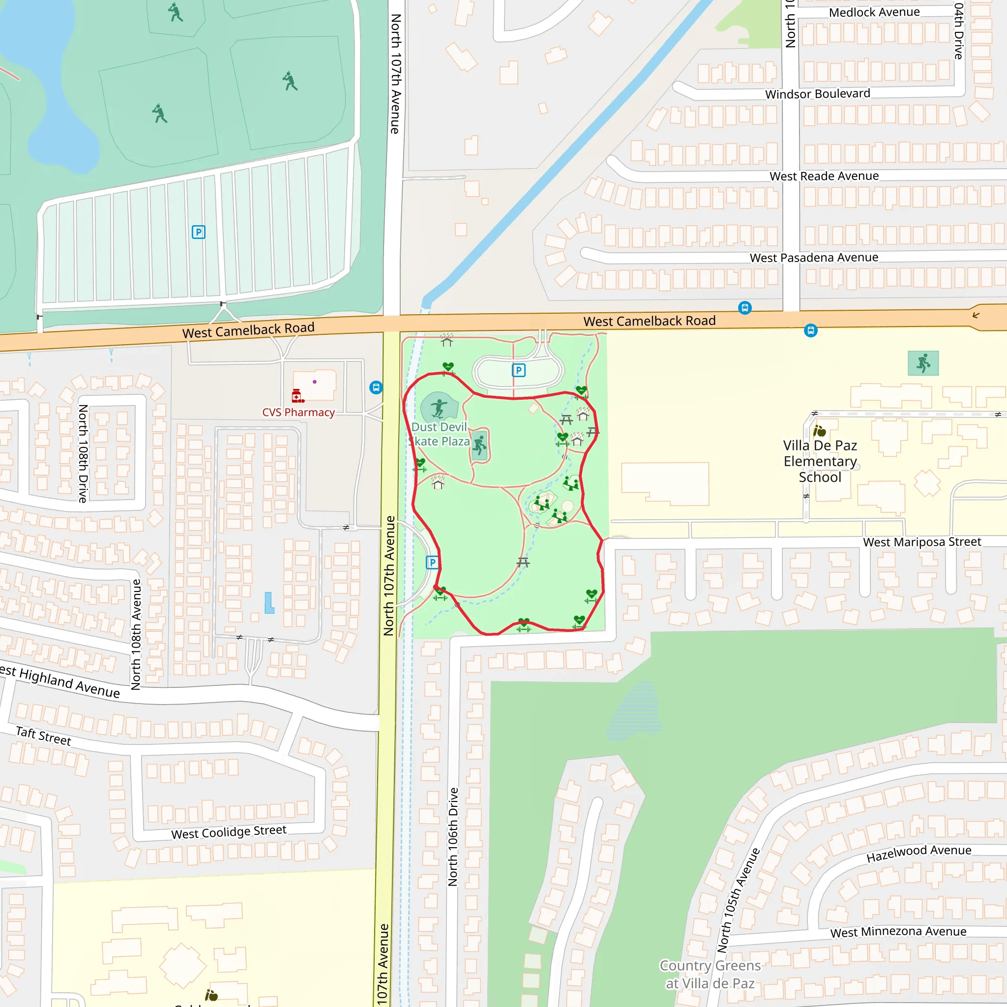 Dust Devil Park Loop mobile static map