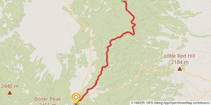 Continental Divide Trail - New Mexico stage 24 Map