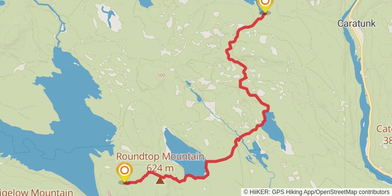 Appalachian Trail - Maine stage 12 Map