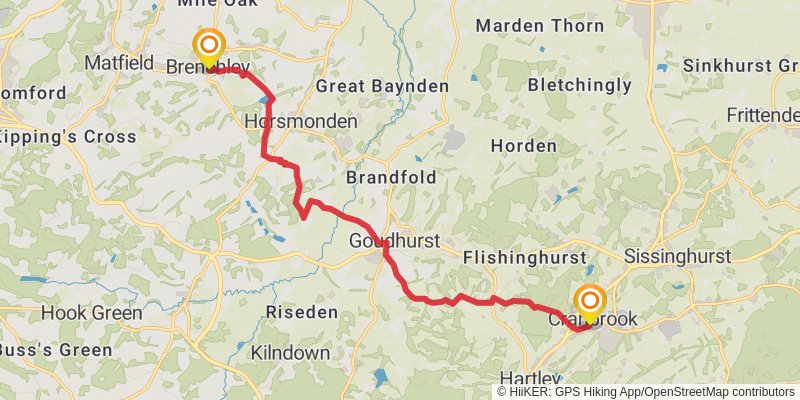 High Weald Landscape Trail stage 6 Map