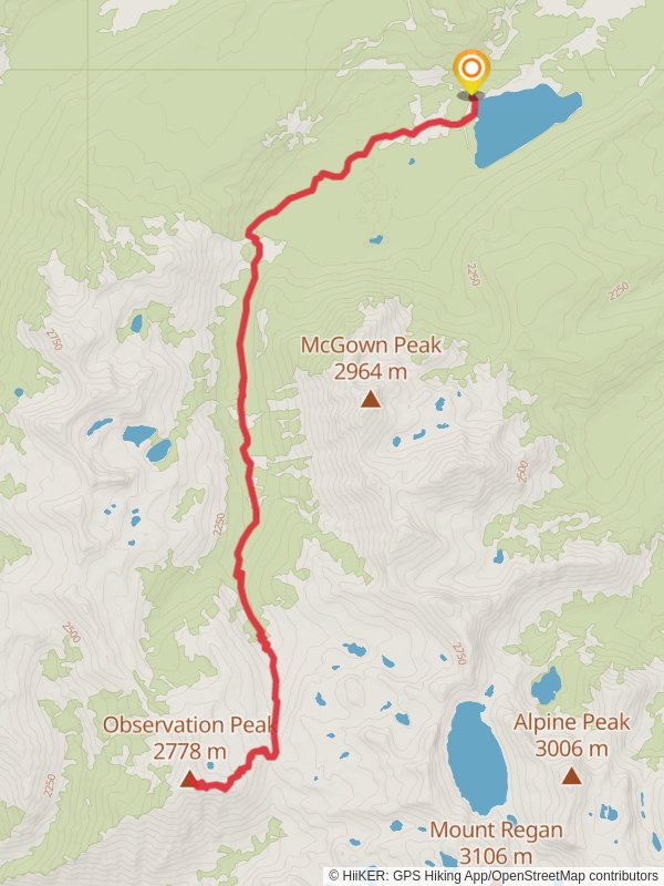 Observation Peak via Iron Creek-Stanley Lake Trail