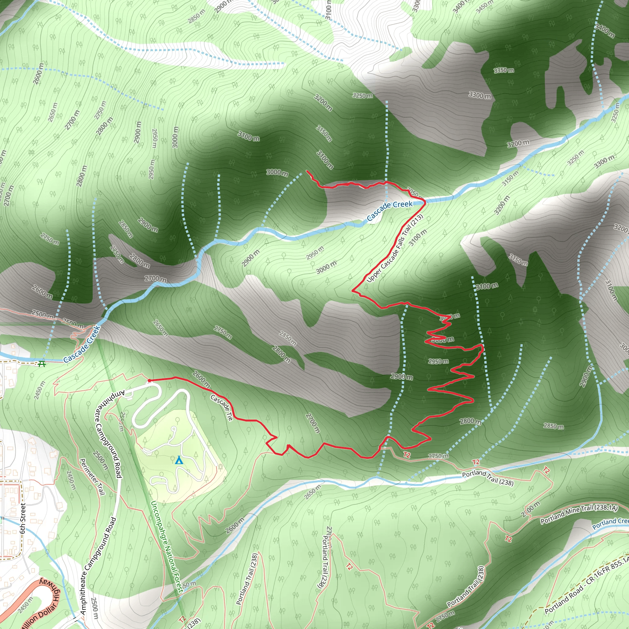 Chief Ouray Trail mobile static map