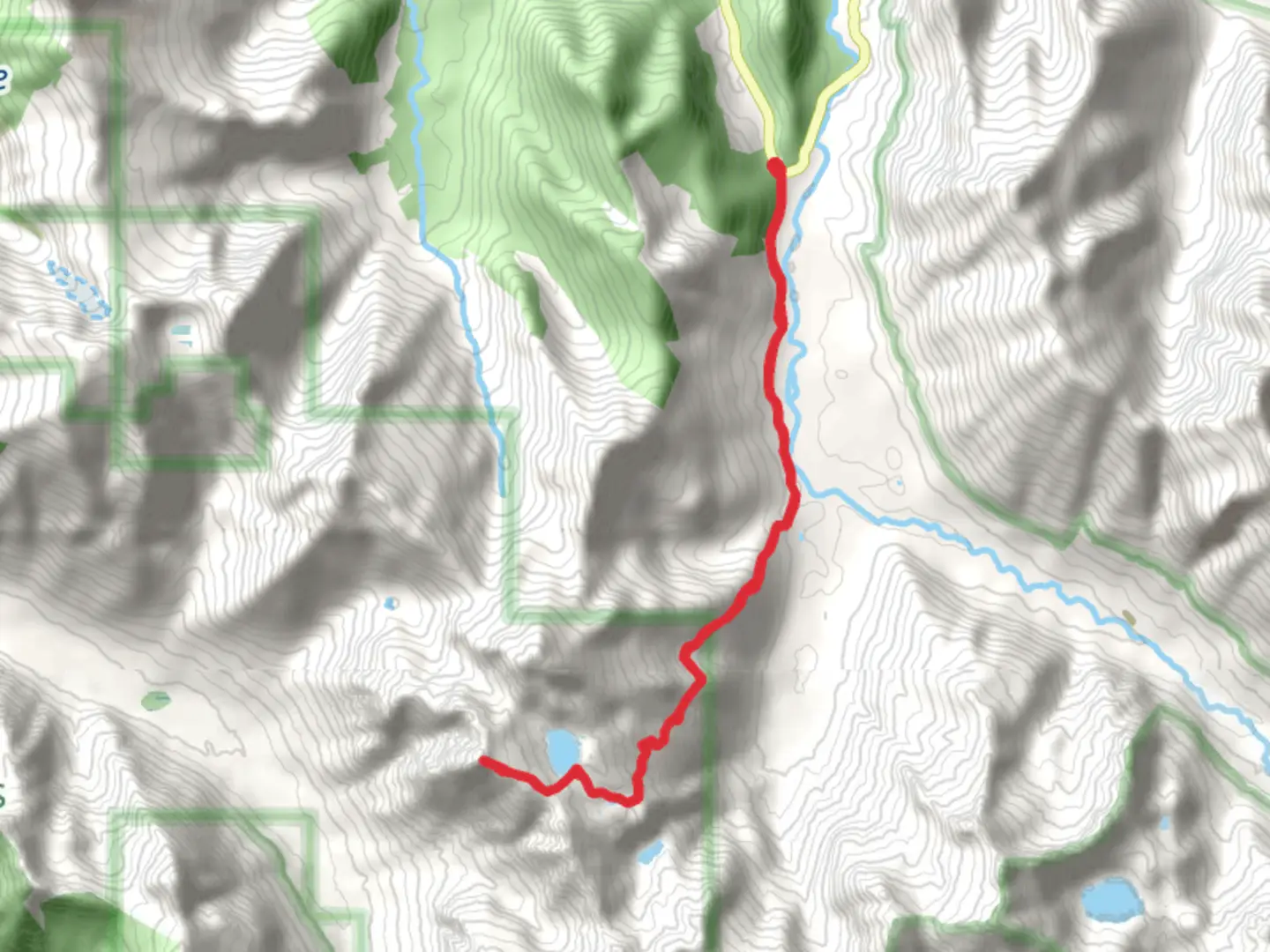 An image depicting the trail Weden Creek Trail to Gothic Peak and its surrounding area.