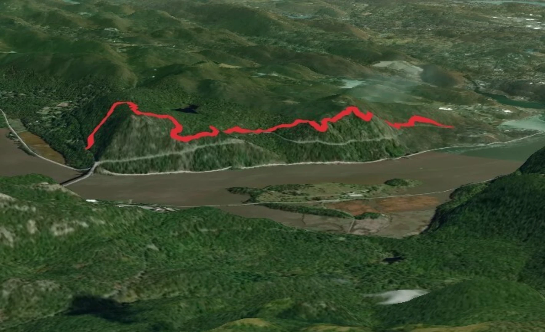 An image depicting the trail Anthony's Nose and Manitou Mountain and its surrounding area.