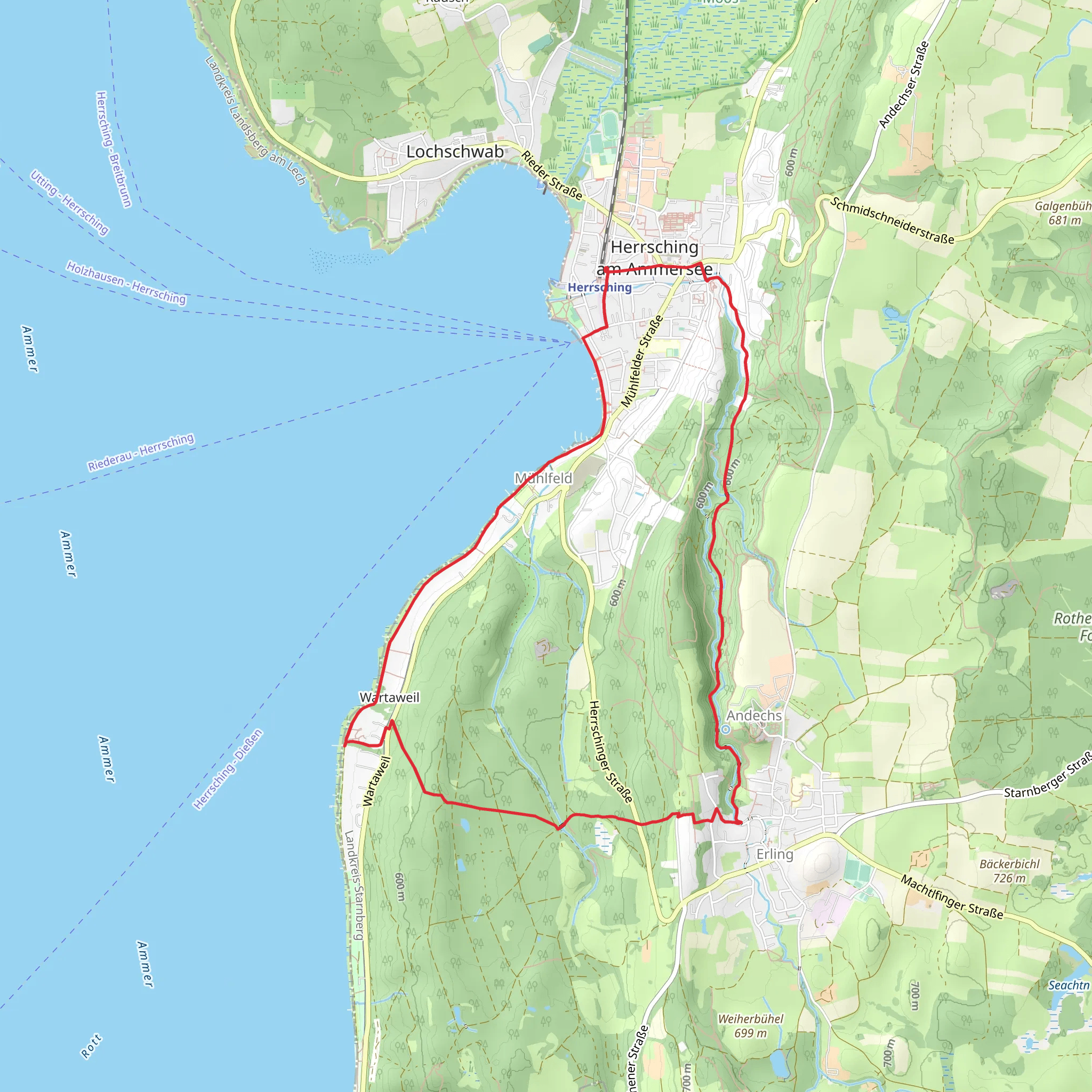 König-Ludwig Weg Short Loop mobile static map