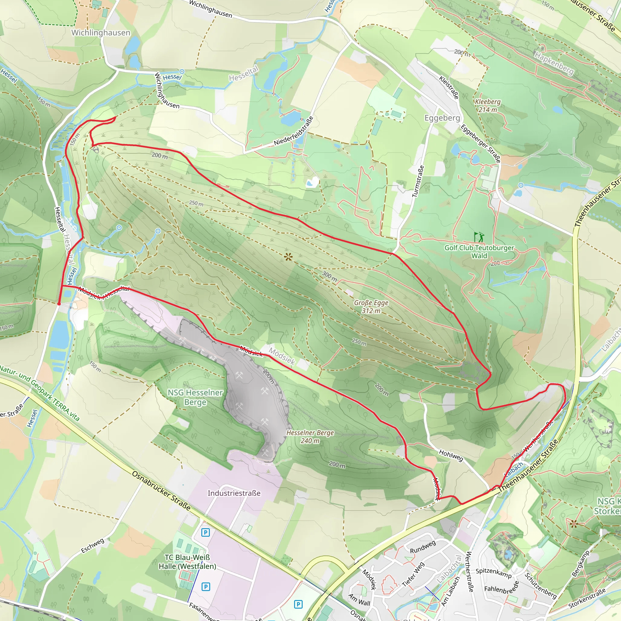 Rund um die Haller Egge mobile static map