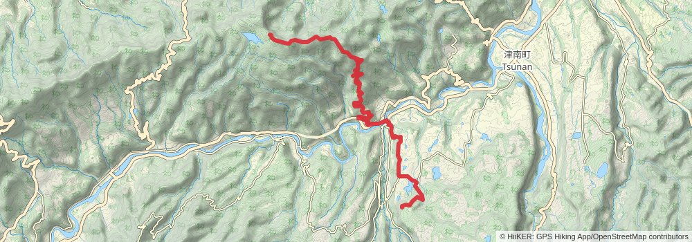 The Shin’etsu Trail stage 5 Map