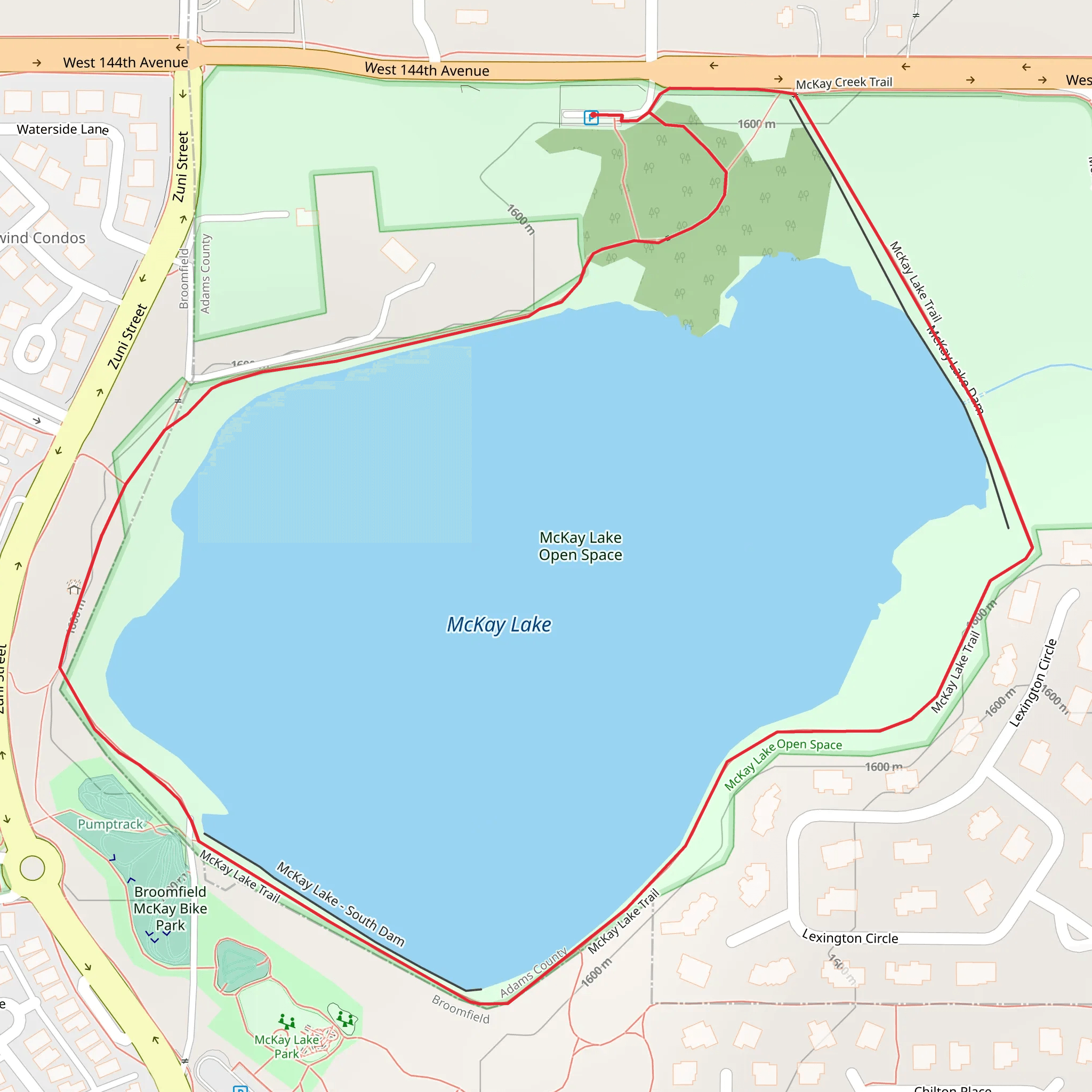McKay Lake Loop Trail mobile static map