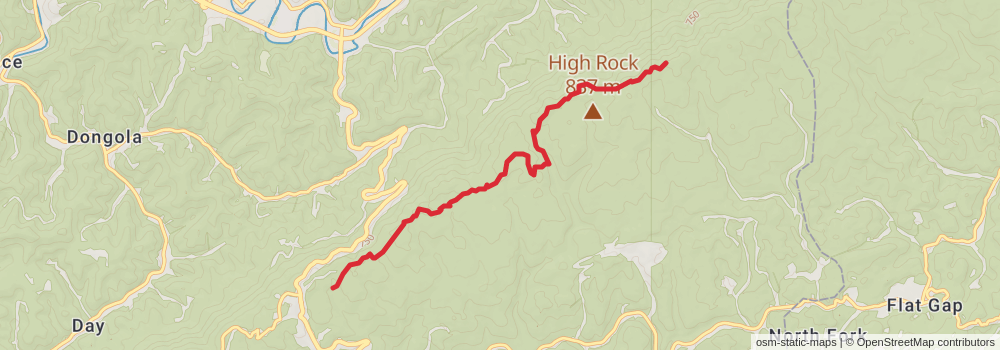 American Perimeter Trail - Southern Appalachian Primary stage 58 Map