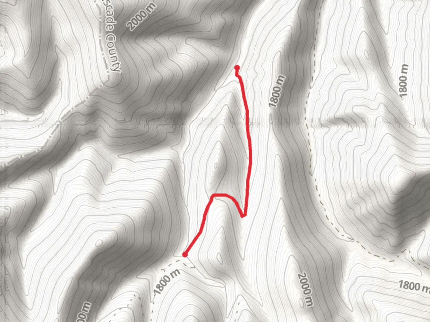 An image depicting the trail Long Coulee Trail and its surrounding area.