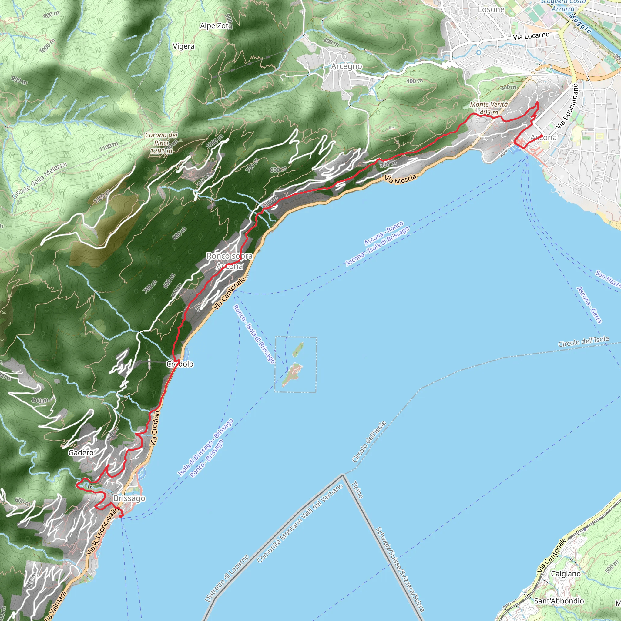 Brissago - Isole di Brissago - Ascona mobile static map