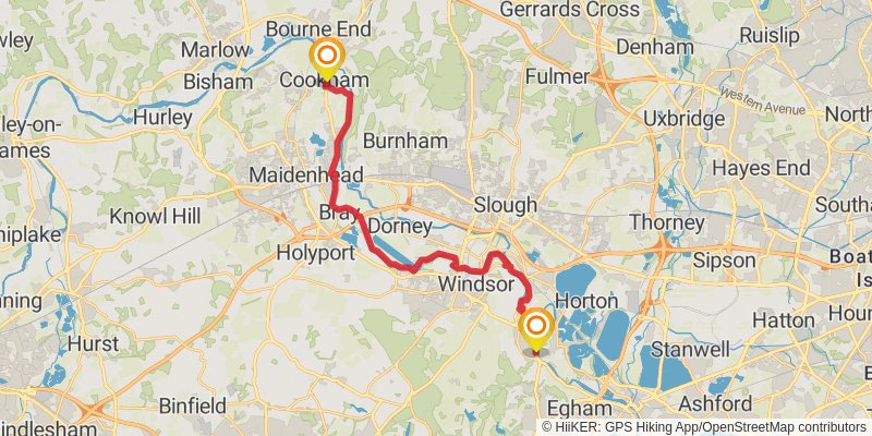 Middleton in Teesdale to Dover Walk stage 35 Map