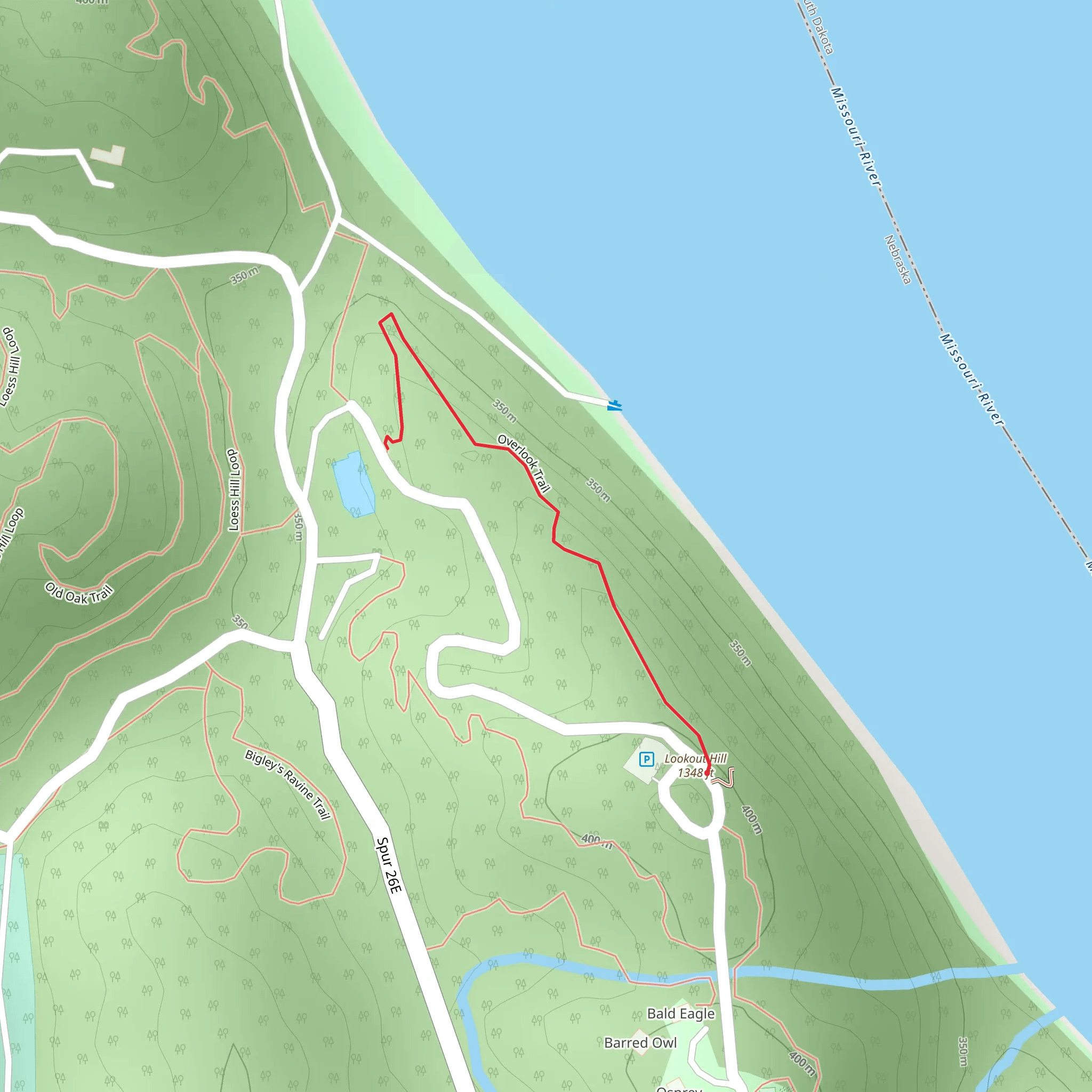 Lookout Hill mobile static map