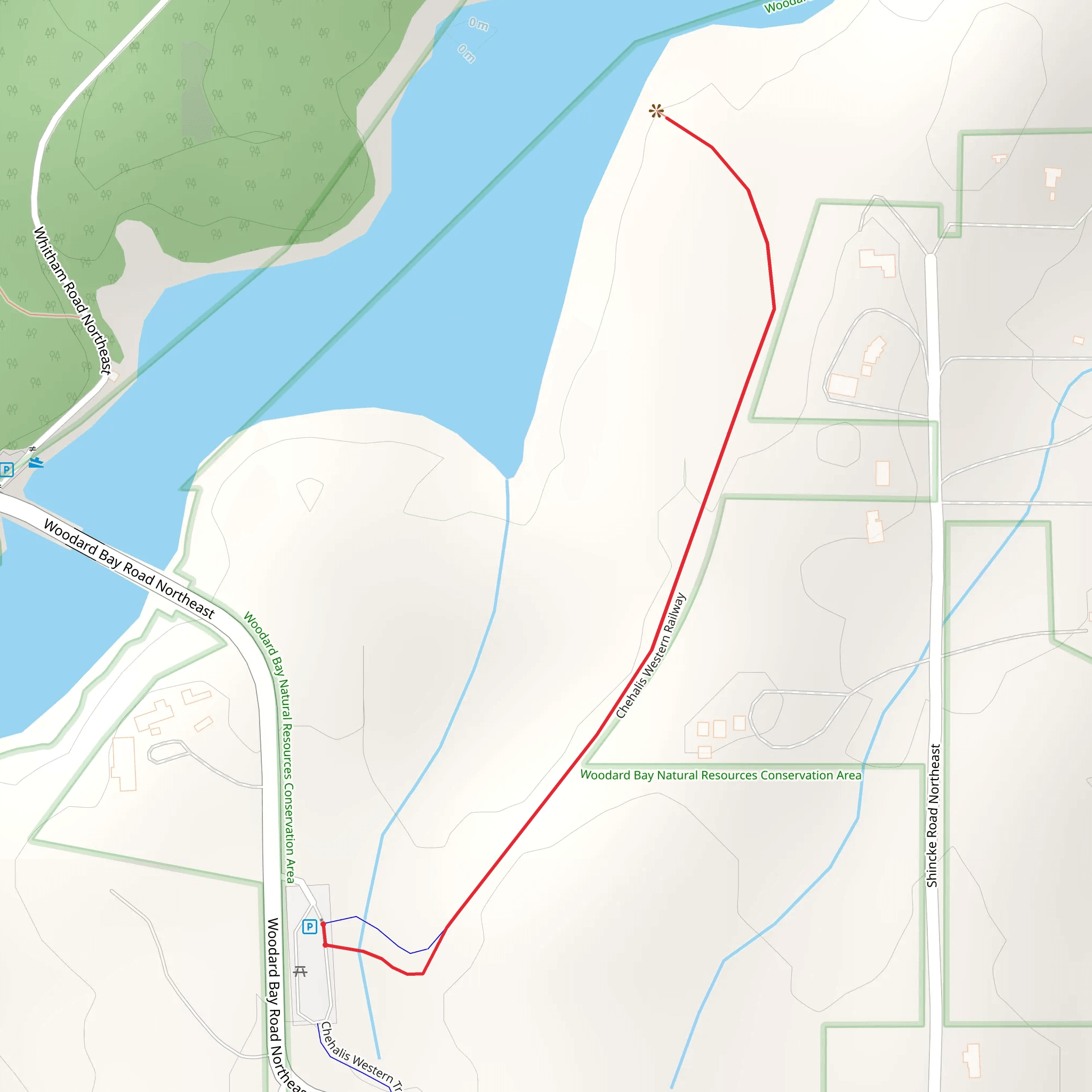 Chehalis Western Railway mobile static map