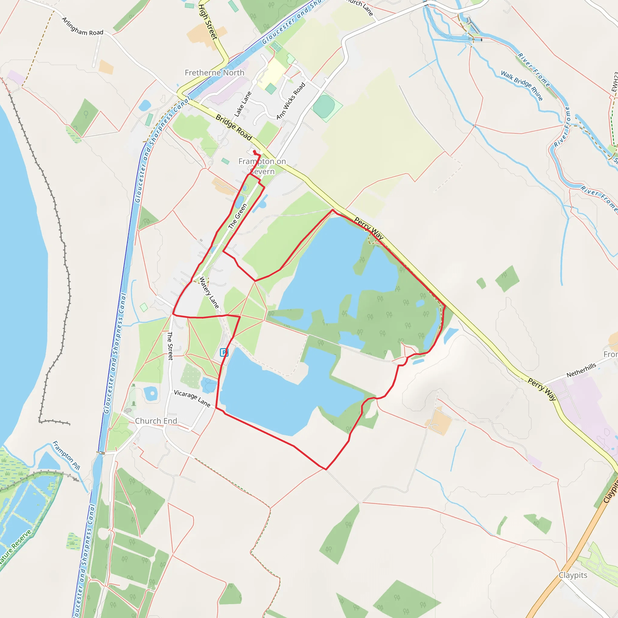 Frampton on Severn Loop mobile static map