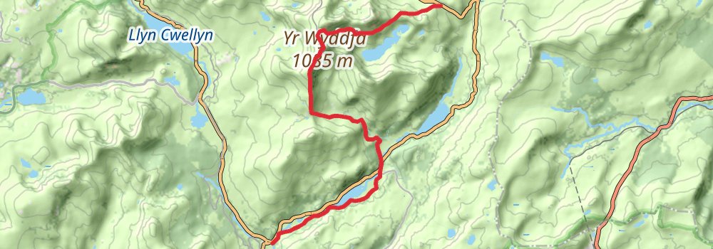 Snowdonia Way - Mountain Trail stage 6 Map