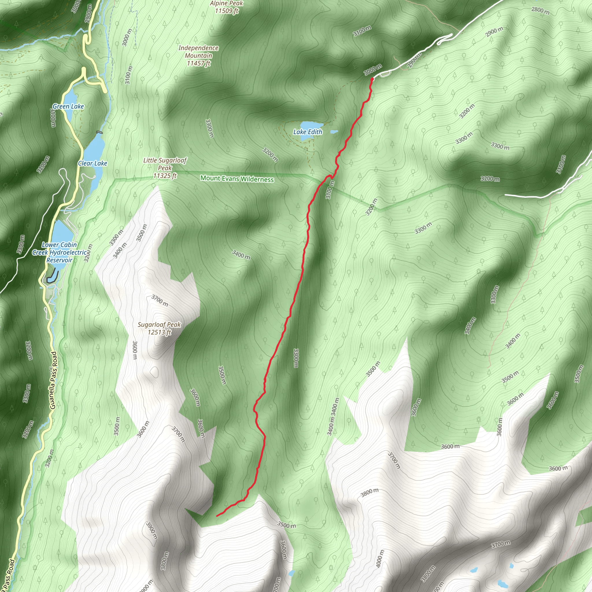 West Chicago Creek mobile static map