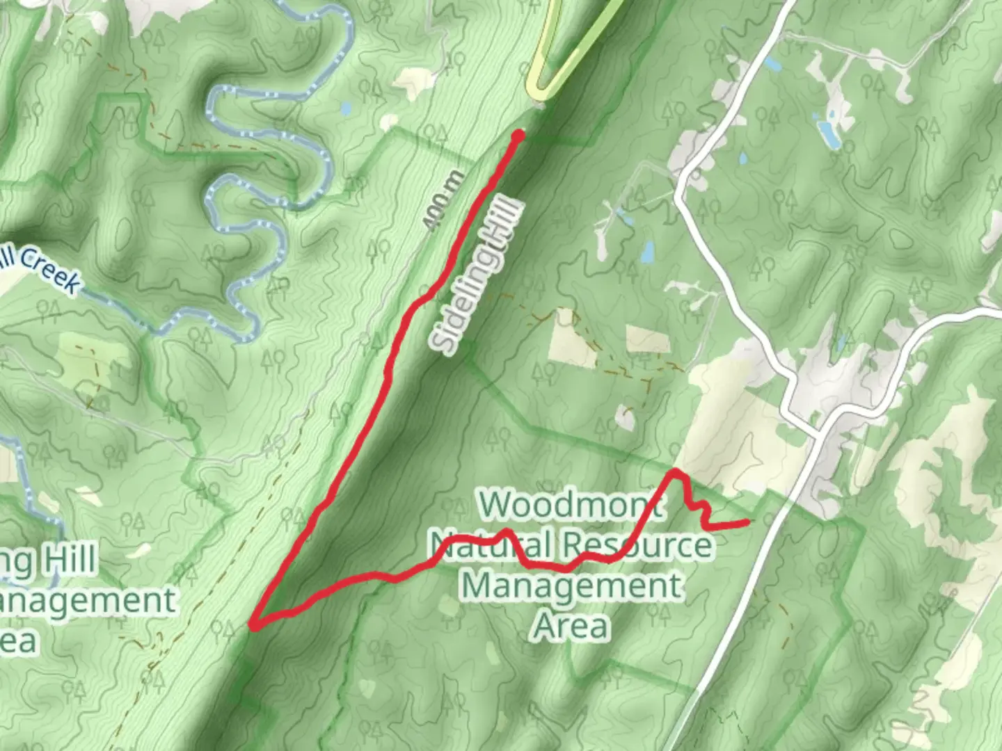 An image depicting the trail Eastern Overlook Trail and its surrounding area.