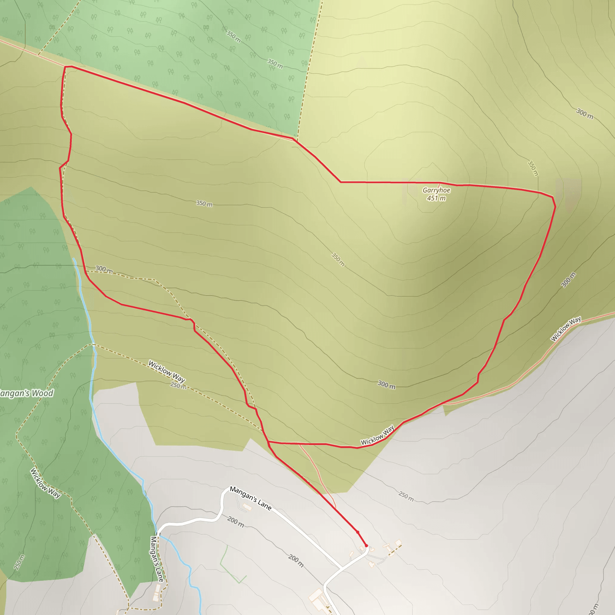 Mangan's Loop mobile static map