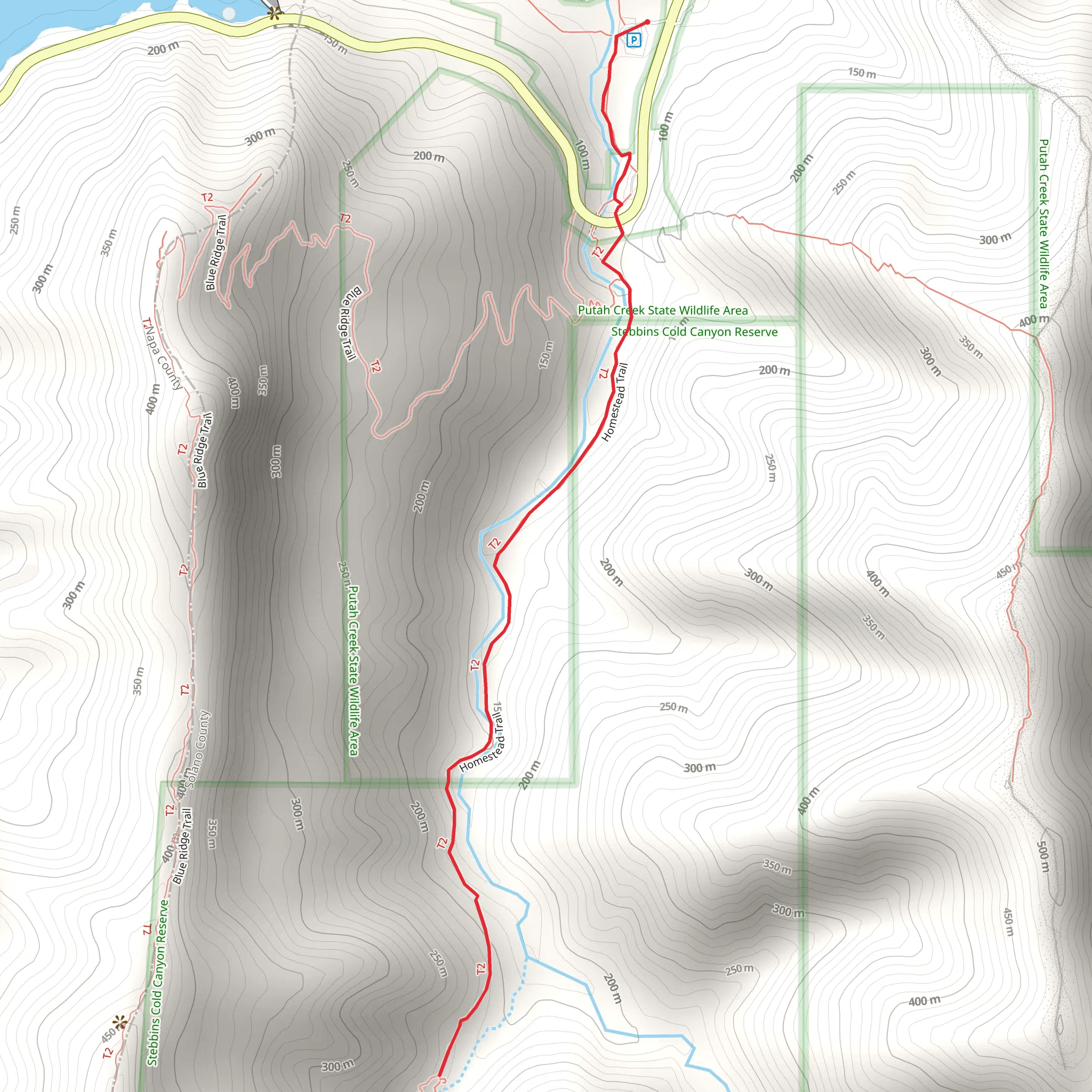 Homestead Trail mobile static map