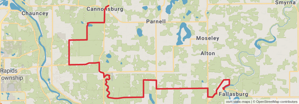 American Perimeter Trail - North Country Primary stage 45 Map