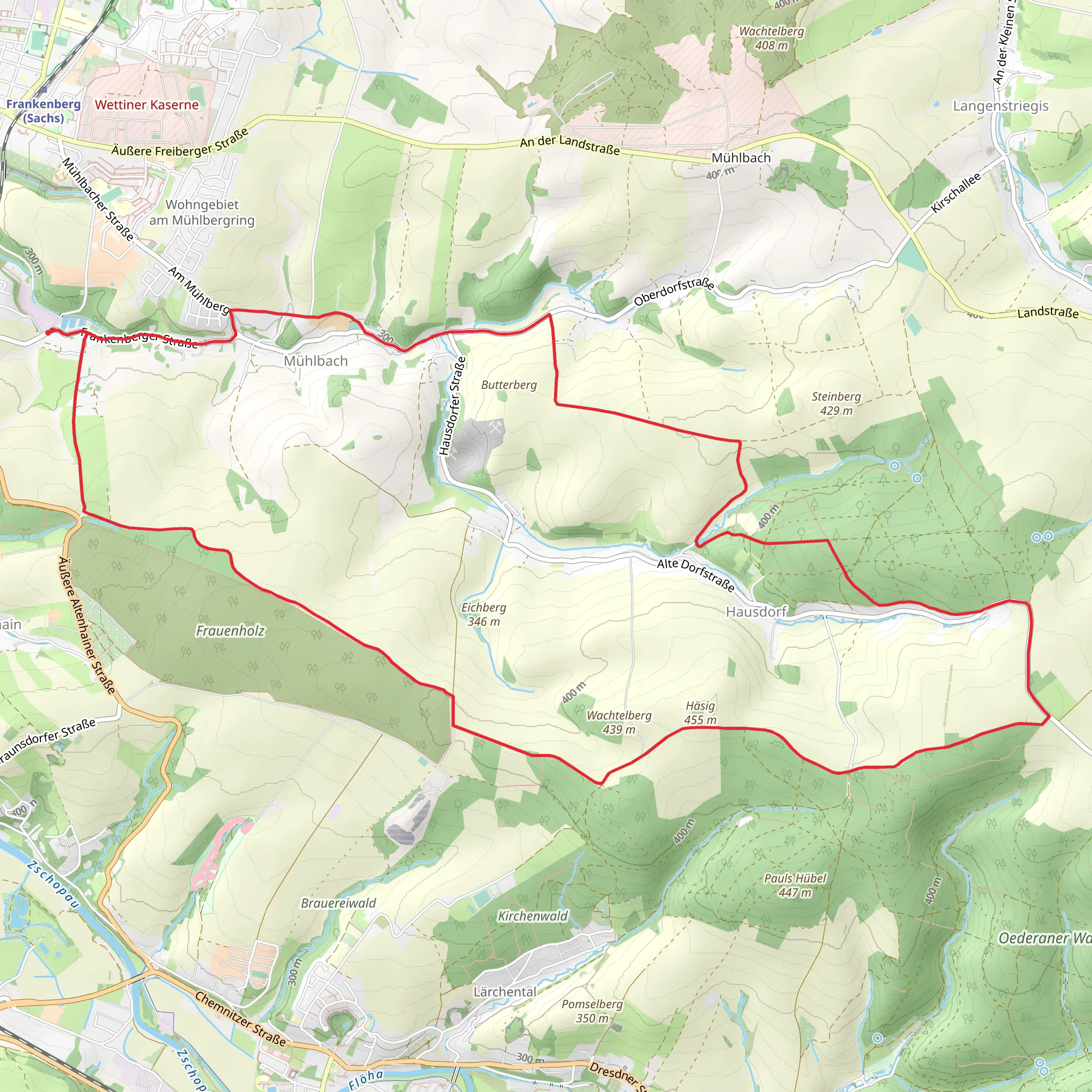 Muhlbach and Hausdorf Loop mobile static map