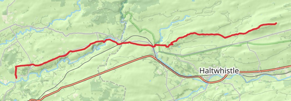 Hadrian’s Wall Path (East to West) 8-Day Challenging Tour (Hillwalk Tours) stage 4 Map