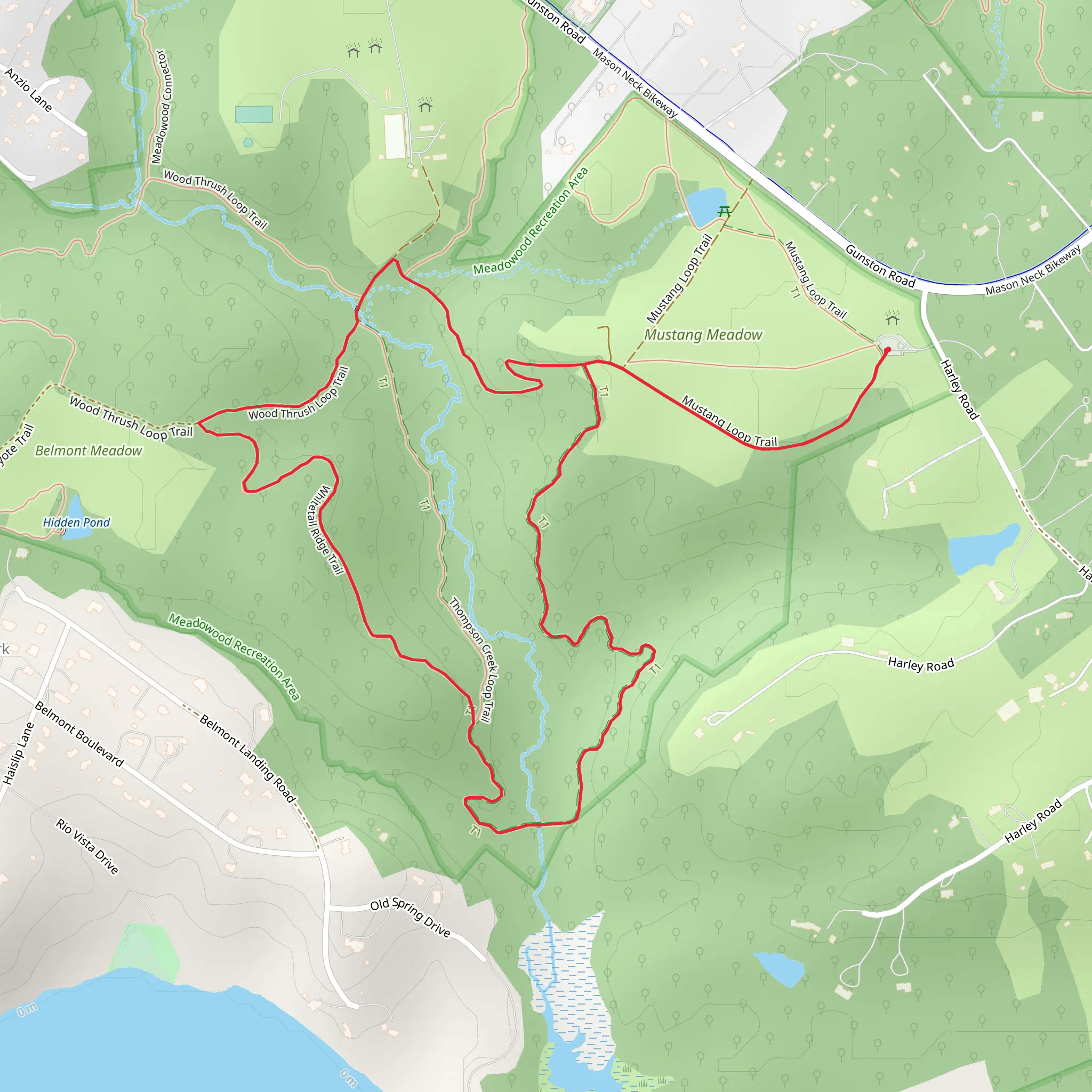 Thompson Creek Loop mobile static map