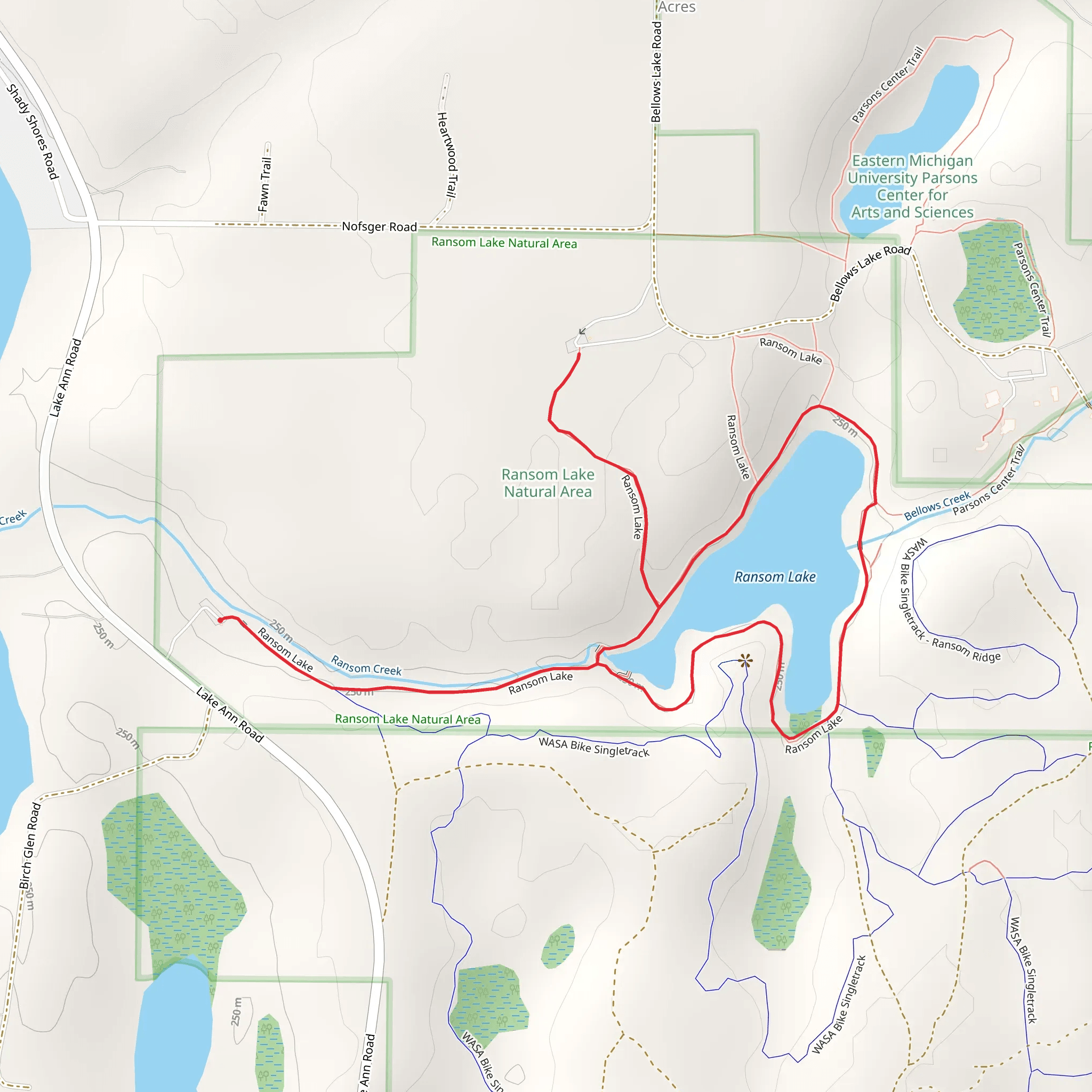 Ransom Lake Loop mobile static map