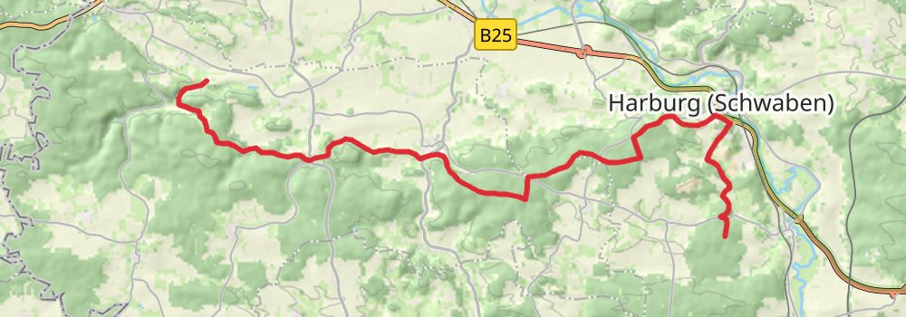 Romantische Straße stage 14 Map