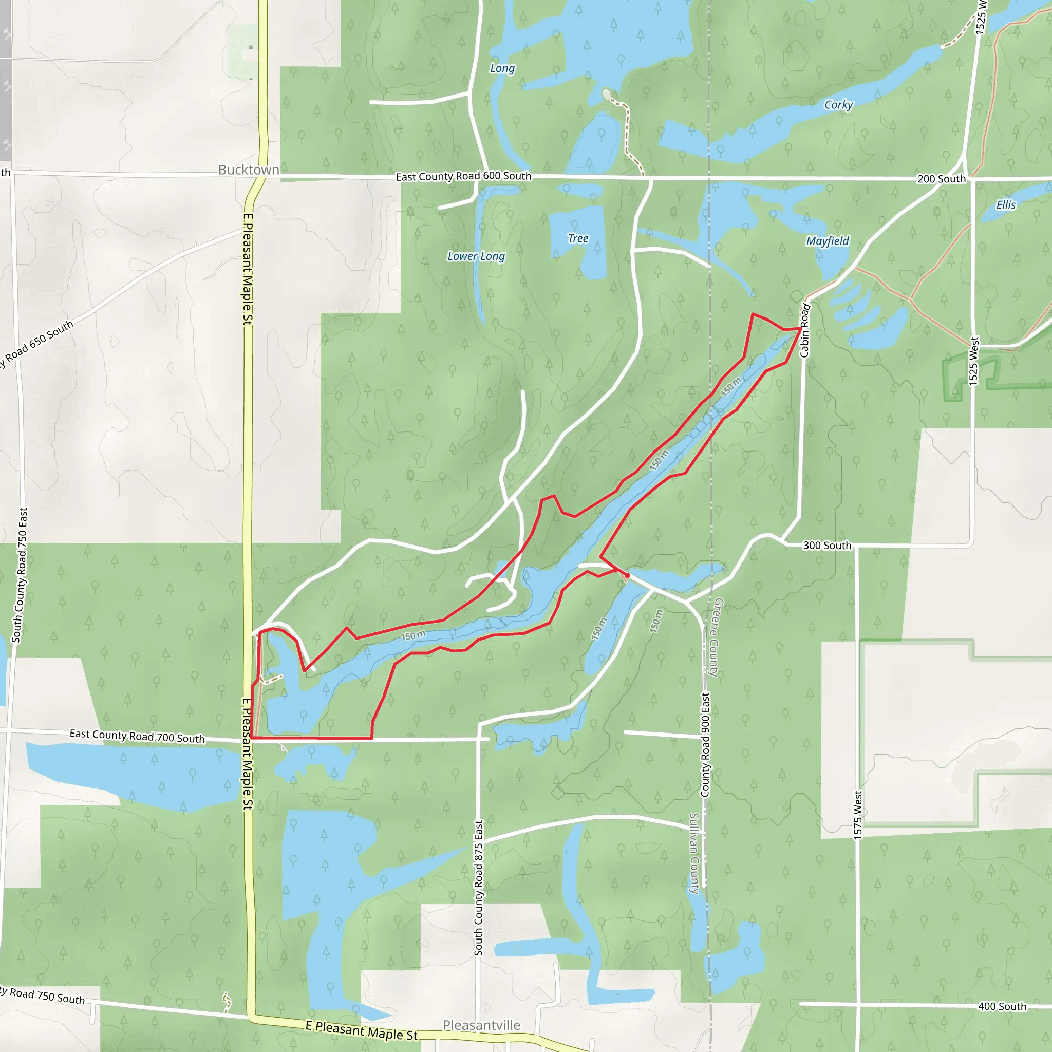 Orange Loop Trail mobile static map