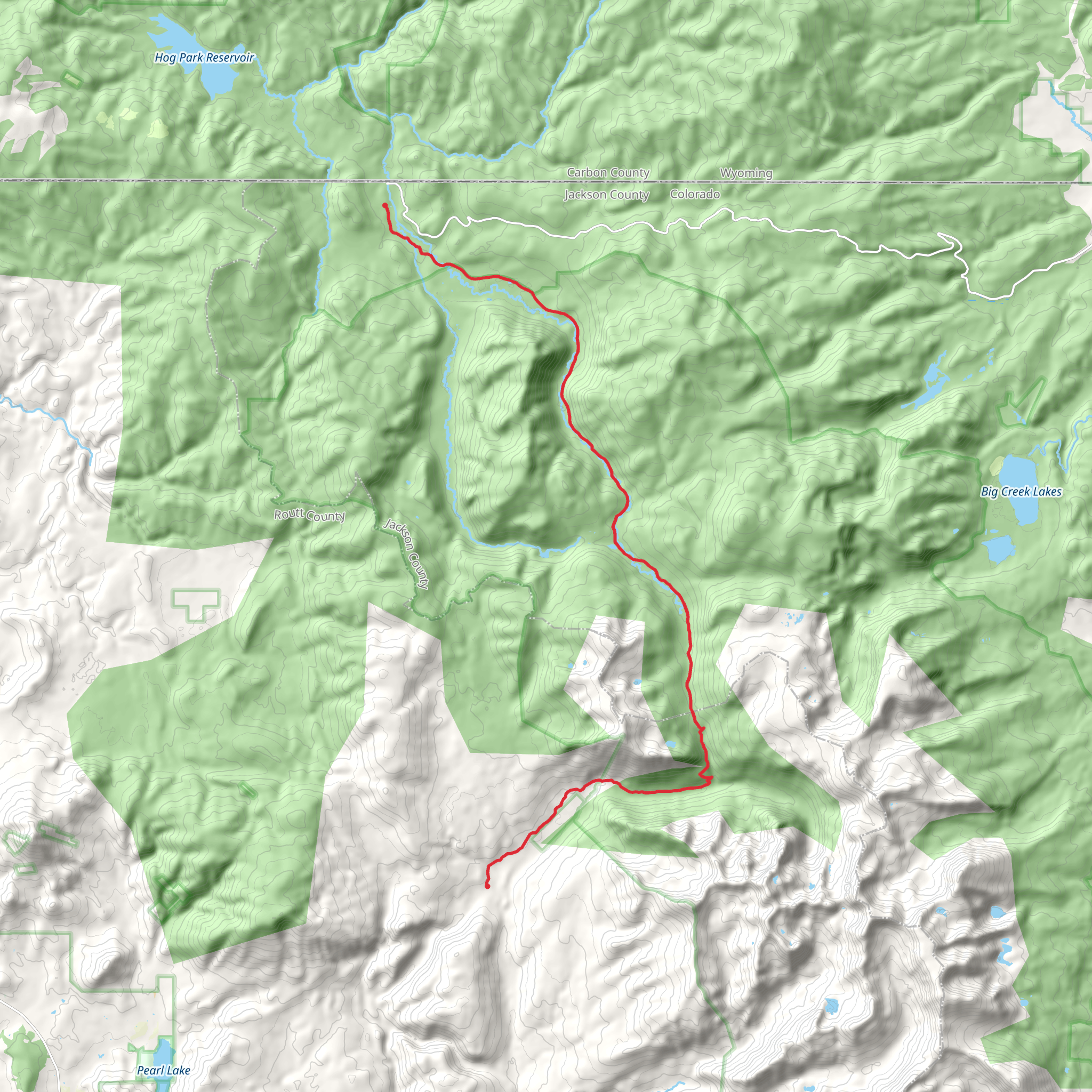 Main Fork Trail mobile static map
