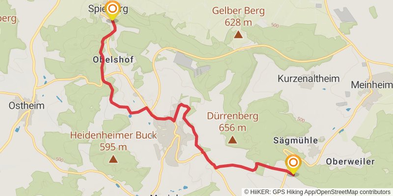Altmülthal Panoramaweg alt 2 Map
