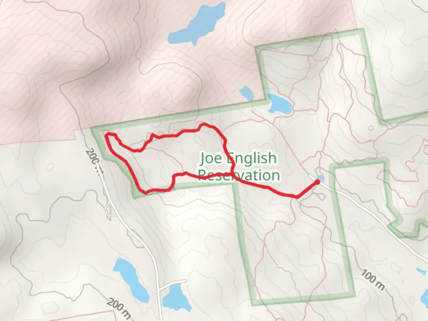 An image depicting the trail Hammond Brook Trail and Eagle Trail Loop and its surrounding area.