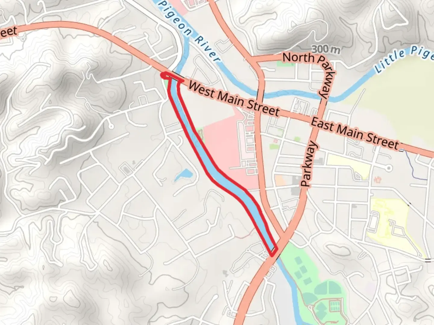 An image depicting the trail Paine Memorial Park Loop and its surrounding area.