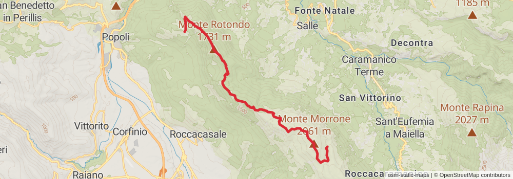 Sentiero Italia - Apennines Section stage 59 Map